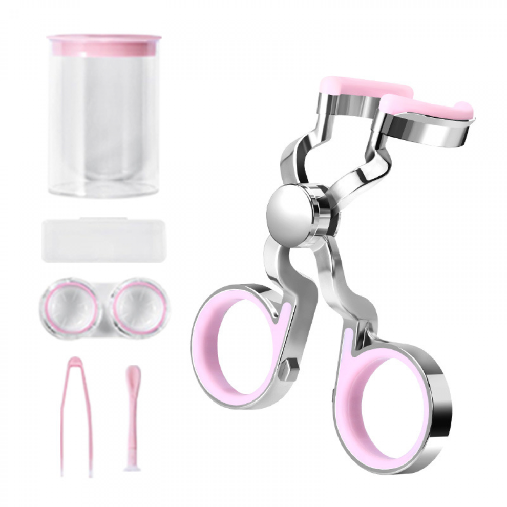 Contact Lens Applicator Tool, Contact Lens Wearing Aid Tool with Contact Lens Case, Sucker+Tweezer with Soft Tip, Travel Set