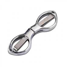 Folding Scissors - Foldable Portable Pocket Cutter, Multipurpose Hospital Care Scissors, Silver, Outdoor Survival Tool