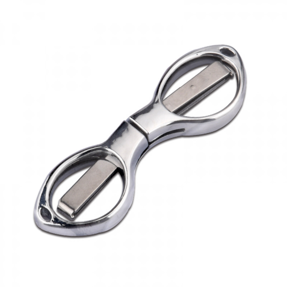 Folding Scissors - Foldable Portable Pocket Cutter, Multipurpose Hospital Care Scissors, Silver, Outdoor Survival Tool 6485316533529