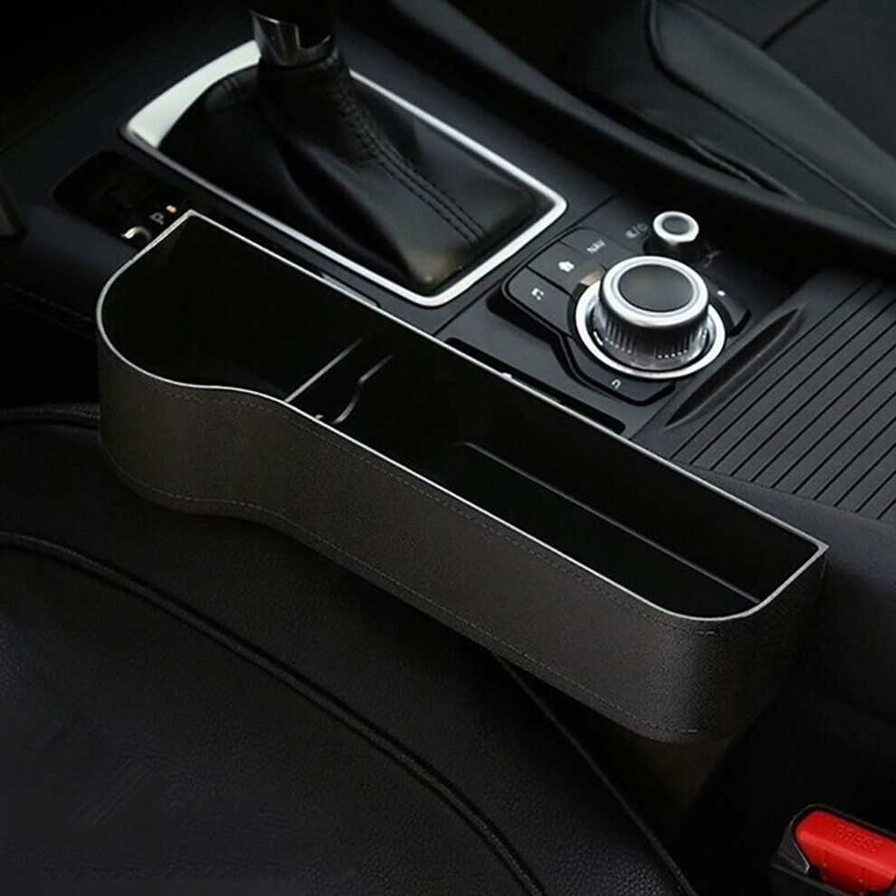 Car Seat Gap Filler With Cup Holder, Leak Proof Side Organizer For Keys And Phone, Universal Fit 9382693599421