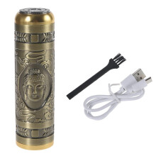 Electric Shaver for Men Cordless Wet Dry with Ergonomic Grip AllMetal Body Black or Gold