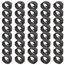40Pcs Chair Foot Pad NonSlip Chair Leg Tip-25mm black