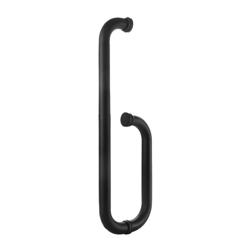 Stainless Steel Bath Grab Rod Accessory for Secure-Matt black