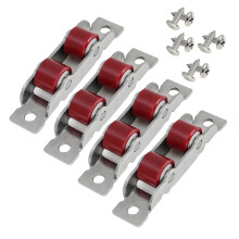 4Pcs Sliding Door Sliding Roller Slot Wheel Door Hardware Easy