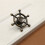 Bouton de commode en alliage de zinc, roue-chrome brillant 7
