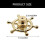 Bouton de commode en alliage de zinc, roue-chrome brillant 4