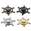 Bouton de commode en alliage de zinc, roue-chrome brillant 2