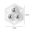 4pcs Mini Rolling Wheel with Strong Adhesive Home-White 3
