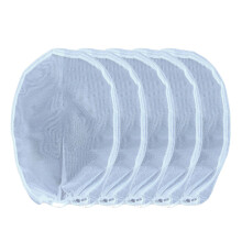 5pcs Paint Strainer Bags White Polyester meshing  Bag-1 gallon