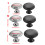 Bouton de commode en acier inoxydable, 10 pièces,-Argent. L 4