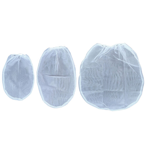 5pcs Paint Strainer Bags White Polyester meshing  Bag-1 gallon 2