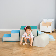 HOMCOM 4-Piece Soft Play Set, Baby Foam Block, For Ages 1-3 Years