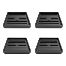 Pack Of 4 Rubber Casters Cups Furniture Grippers Round-Square