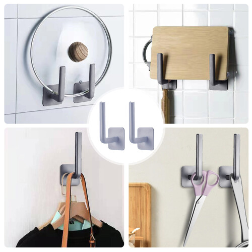 Strong Adhesive Hat Rack Organizers Wall Mounted-12 pieces 1