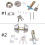 Keyed Door Bolt Lock Antiprying Invisible Lock Front-Two Side 2
