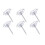 50/100Pcs Big Head Push Pin Plastic Flat Head Thumb-Black 100 6