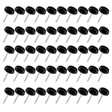 50/100Pcs Big Head Push Pin Map Tacks Thumb-Black 50 pieces