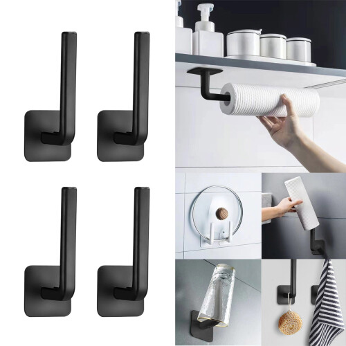 Baseball Caps Holder Strong Adhesive Hat Rack Bathroom-4 pack 1
