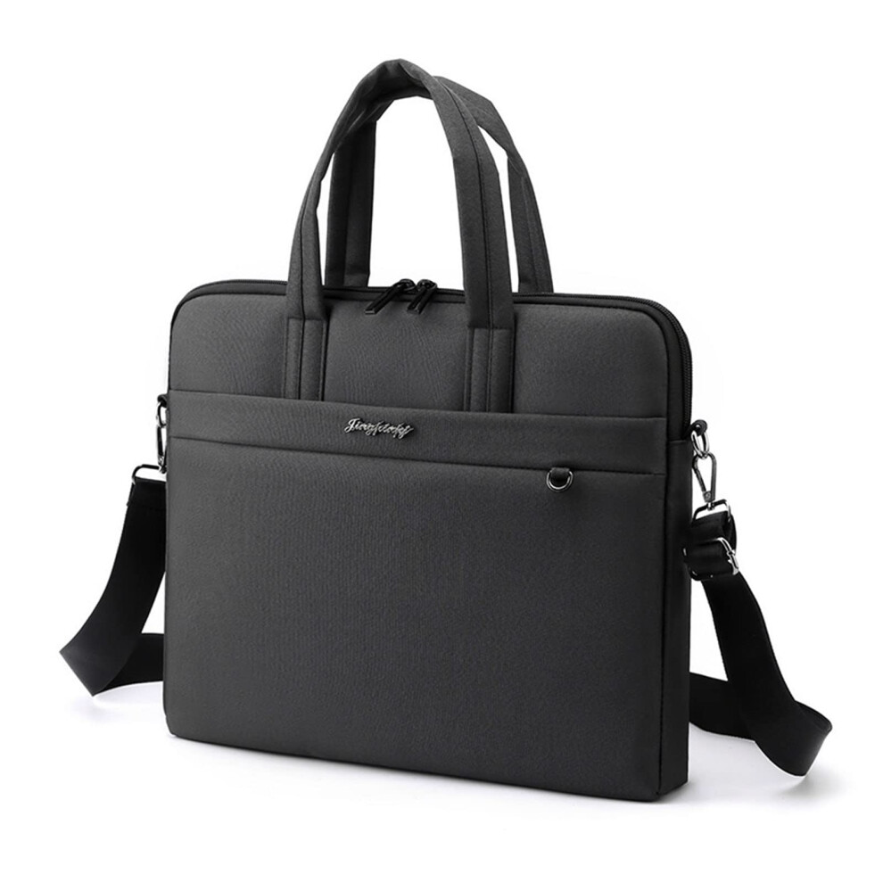 Computer Tote Bag Crossbody Shoulder Handbag Fits 14Inch Laptop Notebook Carrying Case Black 9382693600226