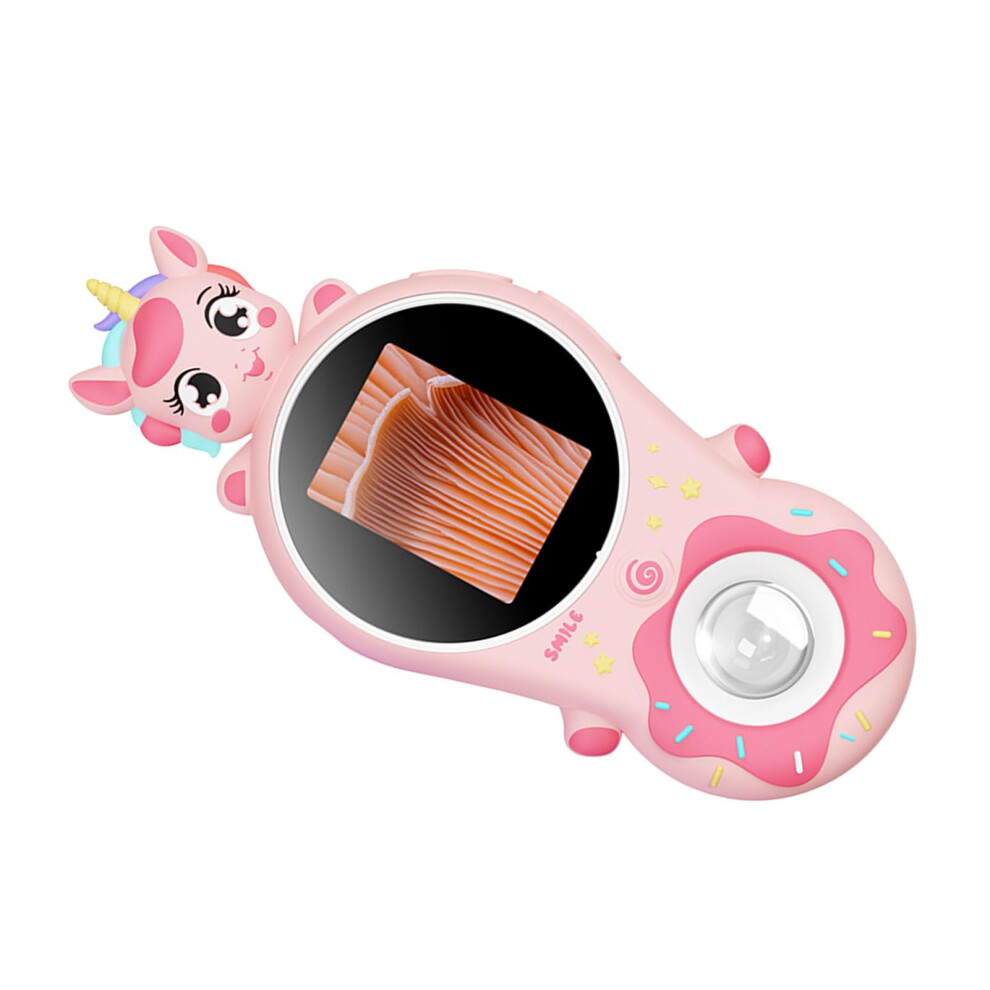Light/Pink Handheld Magnifying Glass With Builtin Led And 2Inch Ips Screen Pocket Microscope For Exploration And Study