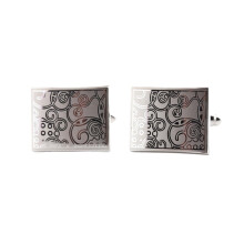 Men's Cufflinks 1 Pair Patterned Rectangular Cufflinks Cufflinks For Men Cufflinks