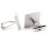 Men's Cufflinks 1 Pair Patterned Rectangular Cufflinks Cufflinks For Men Cufflinks 4