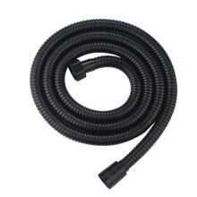 Shower hose antikink, shower hose 1M / 1.5M / 2M replacement stainless steel (Black, 2M) 2M black