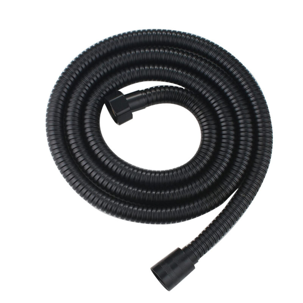 Shower Hose Antikink, Shower Hose 1M / 1.5M / 2M Replacement Stainless Steel (Black, 2M) 2M Black 9347817898125