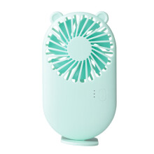 Mini Desk Fan, Portable Handheld Fan with USB Rechargeability, Quiet Operation 3-Speeds, Adorable Foldable Stand Fan for Home Office Travel