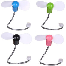 Flexible Goose Neck USB Fan With Real Time Clock, Portable Design For Office Or Home, Lightweight And Safe Fan Blades Guarantee Your Peace Of Mind