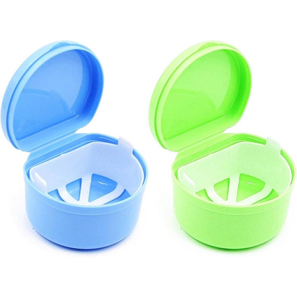 Hygienic Denture Storage, Denture Cleaning Case With ABS Material, Removable Soaking Basket, Easy to Clean, Suitable For Full Dentures, Mouthguards,