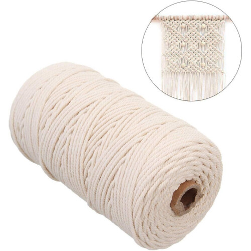 Φυσικό σπάγκο για χειροτεχνίες DIY, μαλακό και στιβαρό βαμβακερό σχοινί 3