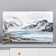 Universal TV Dust Cover 37 Inch Chinese Style Ink Painting Screen Protector ScratchResistant Fabric