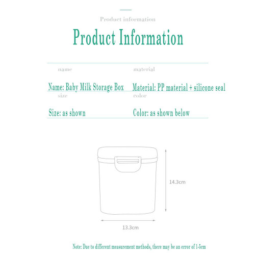 Essential Feeding Tool, Compact Size Milk Powder Container With Silicone Seal Offering Multipurpose Storage Solutions 1
