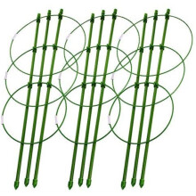 Estruturas de suporte para plantas no jardim, gaiola de metal resistente para tomates com design reutilizável, adequada para o cultivo de