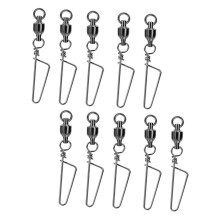 Saltwater Fishing Snap Swivels 10 Pcs CorrosionResistant Ball Bearing Swivels For Easy Lure Changes Durable