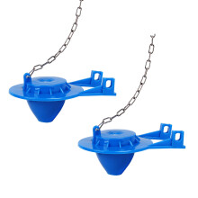 2Pcs Toilet Flapper Replacement 2inch Toilet-2 inch blue cover