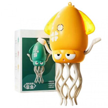 (Yellow)Electric Dancing Octopus Toy, Electric Auto-Avoid Octopus,with LED & Music for Kids Toddlers Indoor Play & Sensory Development