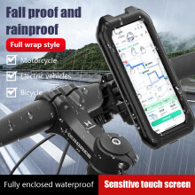 Wasserdichter Motorrad-Fahrrad-Handyhalter Universeller Fahrrad-GPS 360 drehbarer Motorrad-Handyhalter