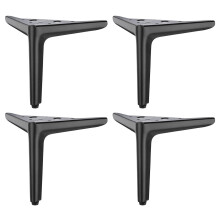 4pcs Modern Metal Furniture Legs Triangles-Matt black 15cm