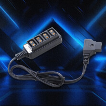 D-Tap Männchen-zu-4-Anschlüsse D-Tap-Weibkamera-Netzteilverteiler DTAP-Vierfachverteiler für Anton V-Mount-Akku