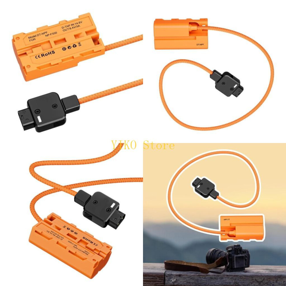 K32c Dummy Battery D-Tap Connector Power Cable D-Tap To Npf Dummy Battery Adapter 6935161434880