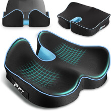 1-teilige ergonomische Sitzkissen Memory Cotton Travel Bürostuhl Kissen Autositzkissen Taillenstütze Schmerzlinderung, U-förmiger Sitz