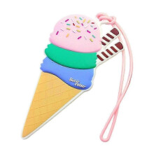 Silicone Cartoon Ice Cream Luggage Tag for Suitcases OPT