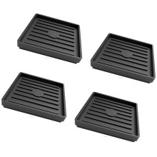 Lot de 4 roulettes en caoutchouc, pinces pour meubles,-Carré