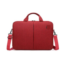 Computer bag, computer shopping bag, briefcase, 15.6inch laptop, crossbody bag, large capacity for business (Red)