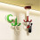 (White Black)360 Degrees Rotating Folding Hook Non-drilling Multifunctional Utensil Shelf with 6 Claws for Kitchen 3