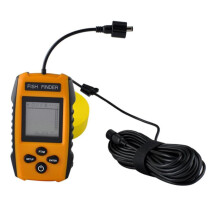 Portable Fish Sensor Transducer With Cable Fishfinder For Ice And Kayak Fishing, Depth Location, Float Or Pole Mount