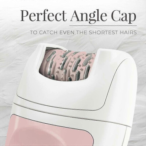 2025 Latest Model Total Coverage Epilator, Electric Tweezing System, Pink 2