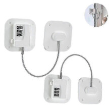 (White)2 Pack Refrigerator Lock - Heavy Duty Combination Fridge Lock P20250110925